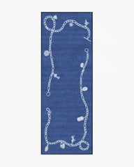 M&E Charms Midnight Blue Rug by Humberto Leon