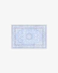 Mazzy Ornamental Blue Rug by Humberto Leon