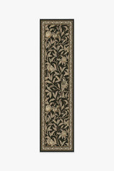 Bird & Pomegranate Soft Black Rug by Morris & Co.