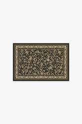 Bird & Pomegranate Soft Black Rug by Morris & Co.