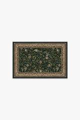 Bird & Pomegranate Teal Green Rug by Morris & Co.