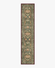 Lodden Soft Evergreen & Gold Rug by Morris & Co.
