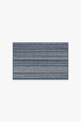 Multi Stripe Blue Rug