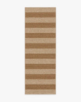 Nolan Bold Stripe Natural & Dark Natural Performance Weave Rug