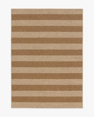 Nolan Bold Stripe Natural & Dark Natural Performance Weave Rug