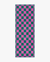 Nonna's Checkerboard Green & Lavender Rug by Dan Pelosi