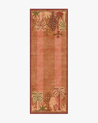 Palmistry Pinstripe Warm Brown Rug by Jungalow