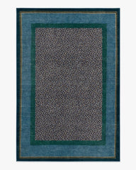 Panthera Blue & Green Rug by Scalamandré