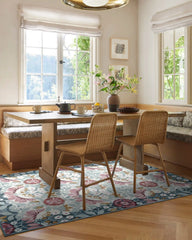 Persephone Ivory & Blue Rug by Liberty