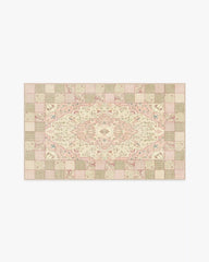 Playful Patchwork Pink Rug