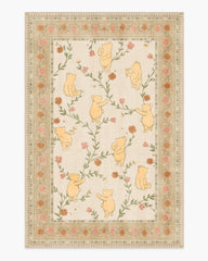 Pooh's Meadow Cream Multicolor Rug