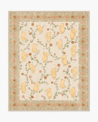 Pooh's Meadow Cream Multicolor Rug
