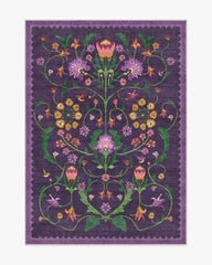 Protea Plum Rug by Iris Apfel