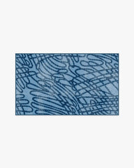 Rica Rope Stone Blue Rug by Humberto Leon