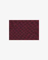 Ricardo Checkerboard Burgundy Rug by Humberto Leon
