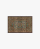 Rowan Teal Blue & Copper Rug