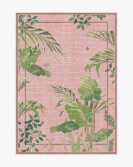 Palm House Rose Rug by Sanderson