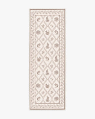 Squirrel & Hedgehog Fawn Rug by Sanderson