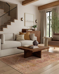 Santiago Coral & Gold Rug
