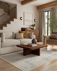Serafina Cream & Blue Rug