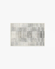 Shadow Stripe Black & Cream Rug