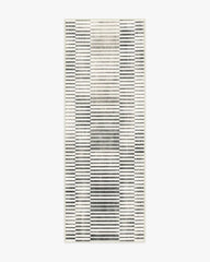 Shadow Stripe Black & Cream Rug