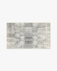 Shadow Stripe Black & Cream Rug
