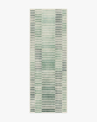 Shadow Stripe Green Rug