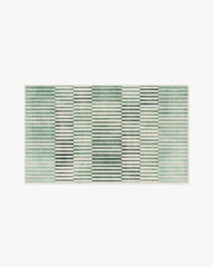 Shadow Stripe Green Rug