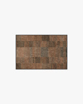Shadow Stripe Rust Rug