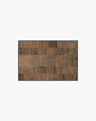 Shadow Stripe Rust Rug