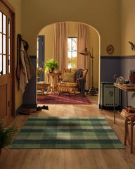 Tallitha Green & Tan Rug