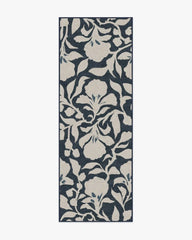 Flora Ink Blue & Ivory Rug by The Hiltons