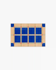This House Is a Home Blue Rug by Dan Pelosi