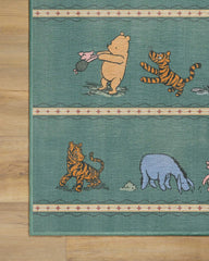 Time With Friends Teal Rug