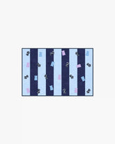 Todd Stripe Gummy Blue & Navy Rug by Humberto Leon