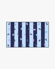 Todd Stripe Gummy Blue & Navy Rug by Humberto Leon