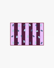 Todd Stripe Gummy Pink & Burgundy Rug by Humberto Leon