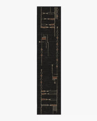 Nisa Ink Black Rug by Architectural Digest