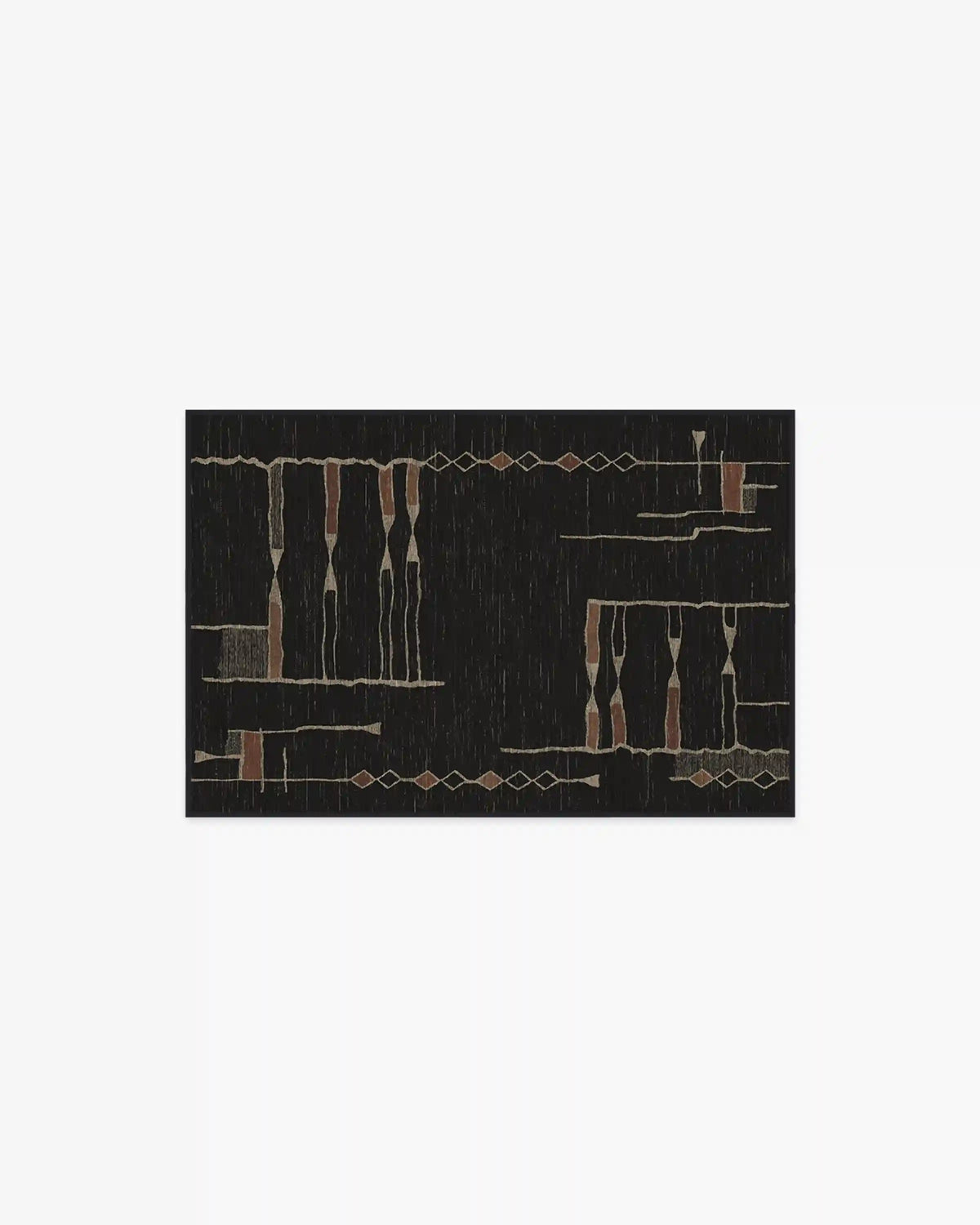 Nisa Ink Black Rug by Architectural Digest