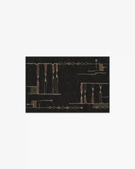 Nisa Ink Black Rug by Architectural Digest