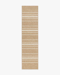 Arden Stripe Natural & Bleached Performance Weave Rug