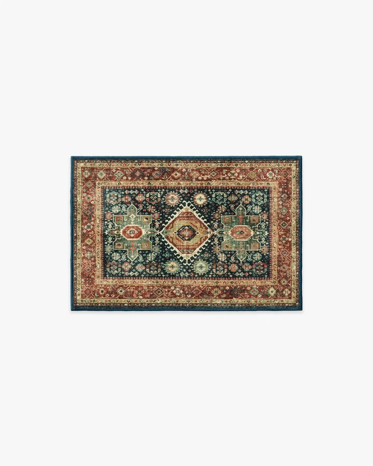 Avila Vintage Ink & Amber Rug
