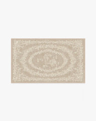 Bashful Bunny Toile Natural Rug