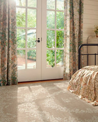 Bashful Bunny Toile Natural Rug