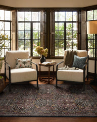 Blackthorn Charcoal & Amber Rug by Morris & Co.