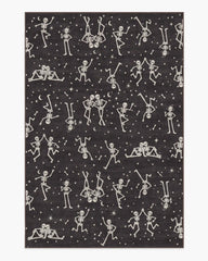 Bone Parade Charcoal Rug