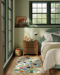 Botanical Whimsy Dots Neutral Rug