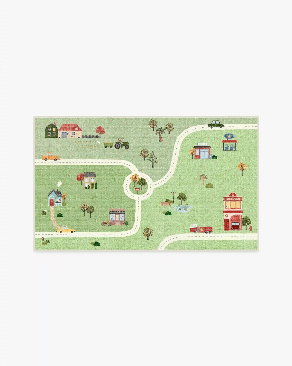 About Town Green Rug