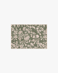 Brenna Olive Green & Cream Rug